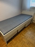 Einzelbett weiss mit zwei Schubladen guter Zustand