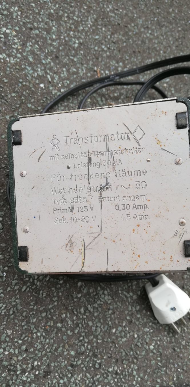 Buco Modellini di ferrovie: Alter Trafo von Buco ab 1Fr. – Difettoso da Thun venduto da Matthias72 5
