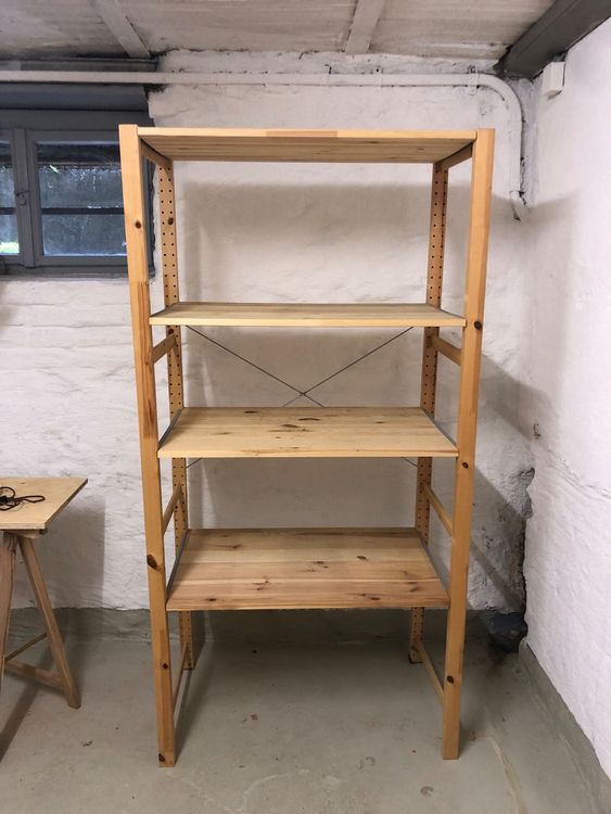 IKEA ALBERT Regal Aus Weichholz – 64x28x159 Cm, Unbehandelt, Max. 25 Kg Belastung