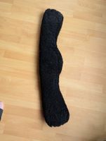 Sattelgurt Lammfell Schwarz Mattes 75 cm