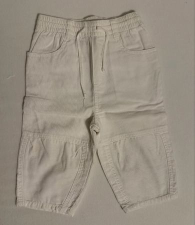 Trendige Cordshorts in Weiss - Kinder Grösse 92