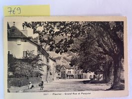 alte Ansichtskarte Fleurier Grand Rue et Pasquier, 1913