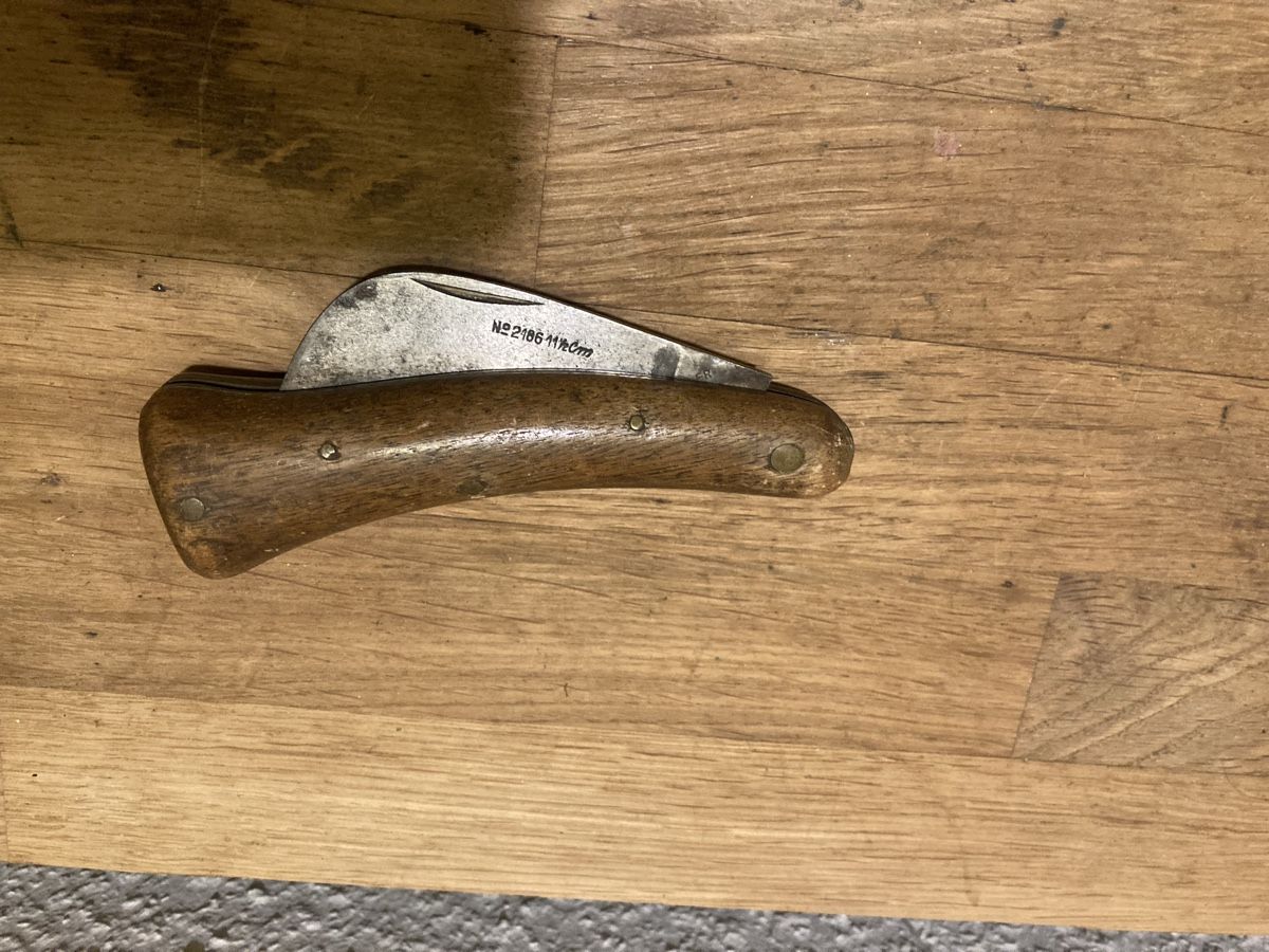 Posate: ANTIKE REBENMESSER GÄRTNERMESSER MESSER KLAPPMESSER – Usato da Bottmingen venduto da Surubi 4