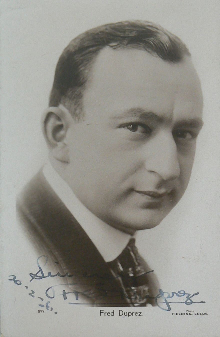 Autografi: Fred Duprez (1884-1938) Schauspieler - Autogramm – Usato da Dietikon venduto da immortal-stars