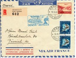 Flugpost, Genf - Zürich 1948