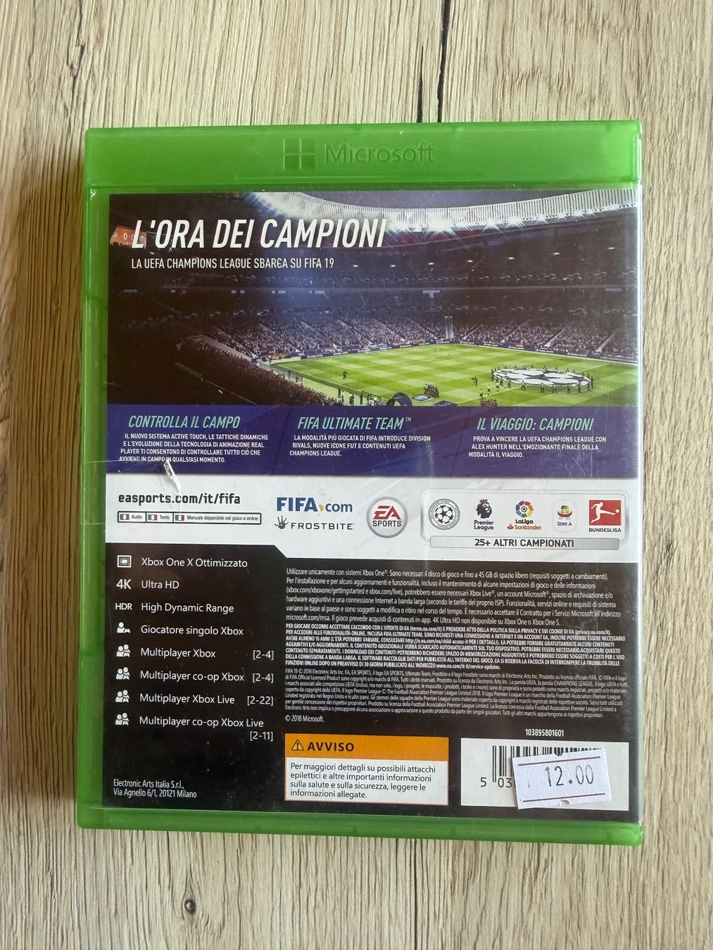 Microsoft Giochi: XBox One Fifa 19 – Usato da Marly venduto da may_j75b 1