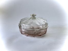 MARMELADEN DECKELBEHÄLTER AUS GLAS, FRANKREICH, 18.JAHRH.