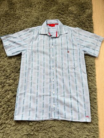 Trachtenhemd efbe blau Edelweiss Grösse 36
