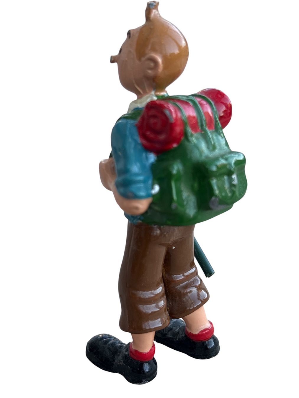 Statuette: Tim & Struppi - Tintin - Bleifigur ca. 5 cm - Wanderer – Usato da Pratteln venduto da Dollshop 1