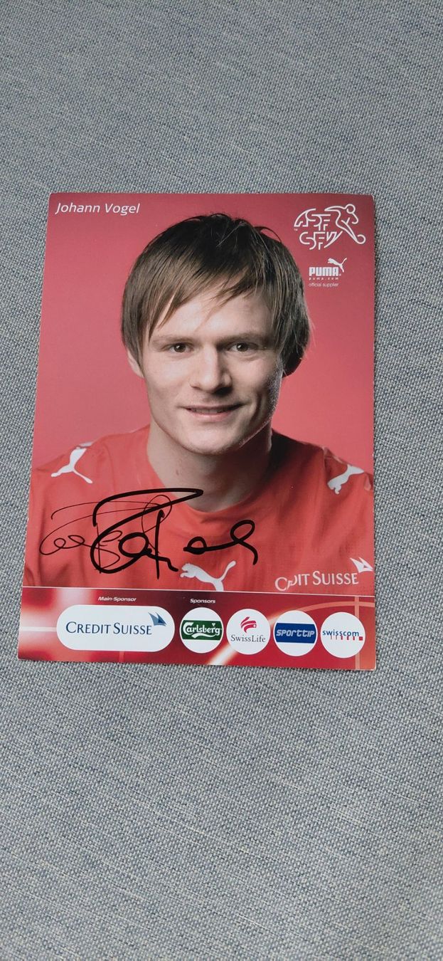 Autographes: Autogrammkarte Johan Vogel – D'occasion à Schmerikon par Olympia04