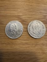 2 Italienische Silbermünzen a 5 Lire, Jahrgang 1871!