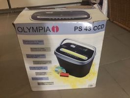 Déchiqueteuse OLYMPIA PS 43 CCD papier CD cartes crédit