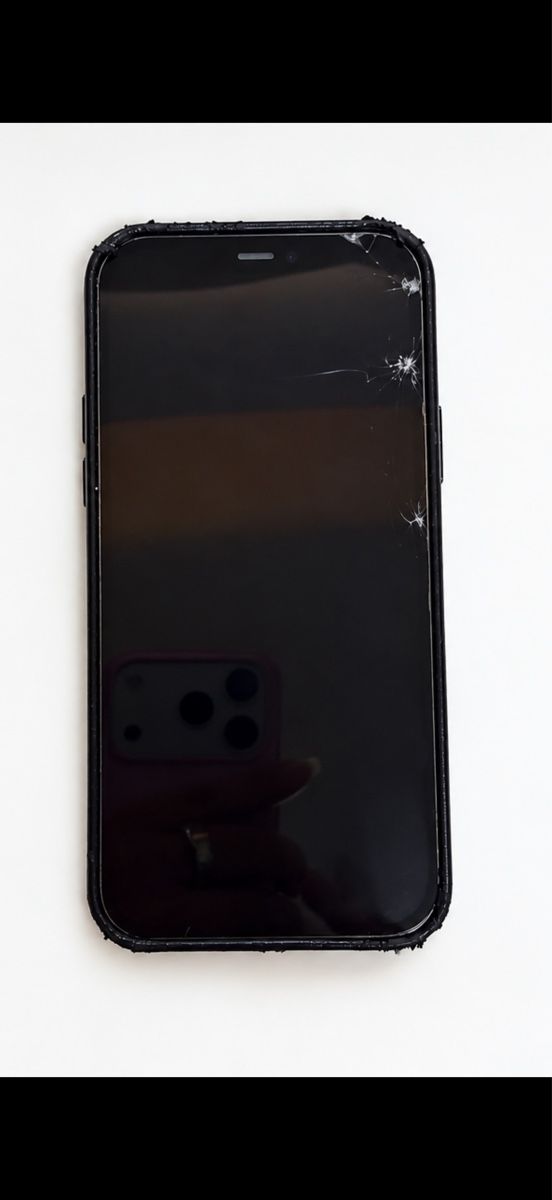Apple Telefoni cellulari / Smartphones: Apple iPhone 12 Pro schwarz mit Displayglas Schaden – Usato da Zürich venduto da mbu_z9ch