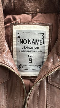 Damen Lederjacke braun Grösse S mit Futter