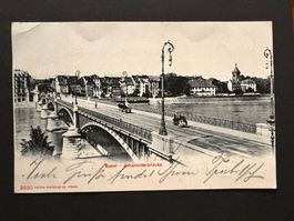 Postkarte Basel Johanniterbrücke 1903 (P348)