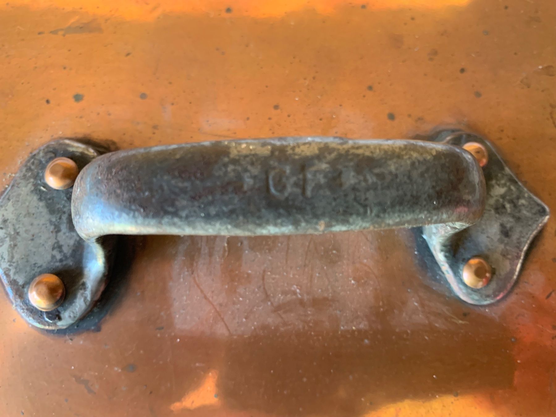 Pfannen: Kupfer Bräter mit Deckel, ca. 40 cm, gebraucht – Gebraucht aus Urnäsch von Mafre1949 6