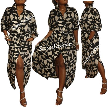 Sommer Batik Handmade Klassisch-elegantes Maxikleid S-XXL