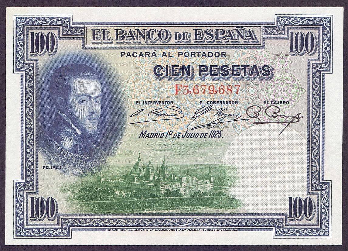 Banconote: 100 pesetas 1925 UNZ – Nuovo (secondo la descrizione) da Flamatt venduto da samowarow 2