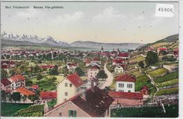 Biel Totalansicht - Bienne - Vue generale - Litho