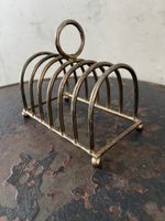 Art Deco versilberter Servietten - Toasthalter