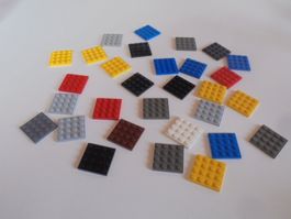 LEGO - 30 - DIVERSE - PLÄTTLI - 4 X 4