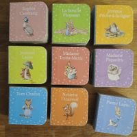9 tomes de la petite bibliothèque de Pierre Lapin