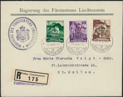 FL - 1937 - Dienstmarken- Ersttagsbrief FDC ET