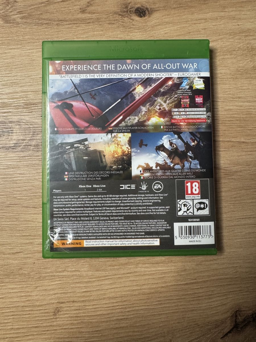 Microsoft Giochi: Xbox One - Battlefield 1 - Shooter – Usato da Biberist venduto da etesummer 1
