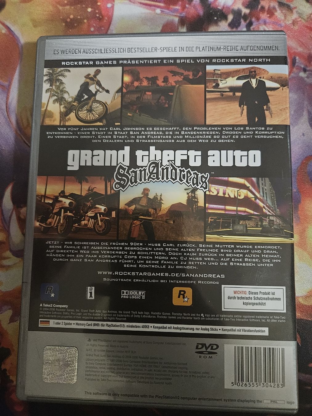Sony Giochi: Grand Theft Auto: San Andreas - PS2 Platinum Edition – Usato da Liestal venduto da CrystalCardToyShop 2