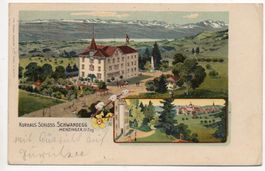 LITHO Kurhaus Schloss Schwandegg (Menzingen) Stempel Kurhaus