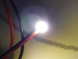LED SMD 0603 verkabelt, warmweiss 12-18V