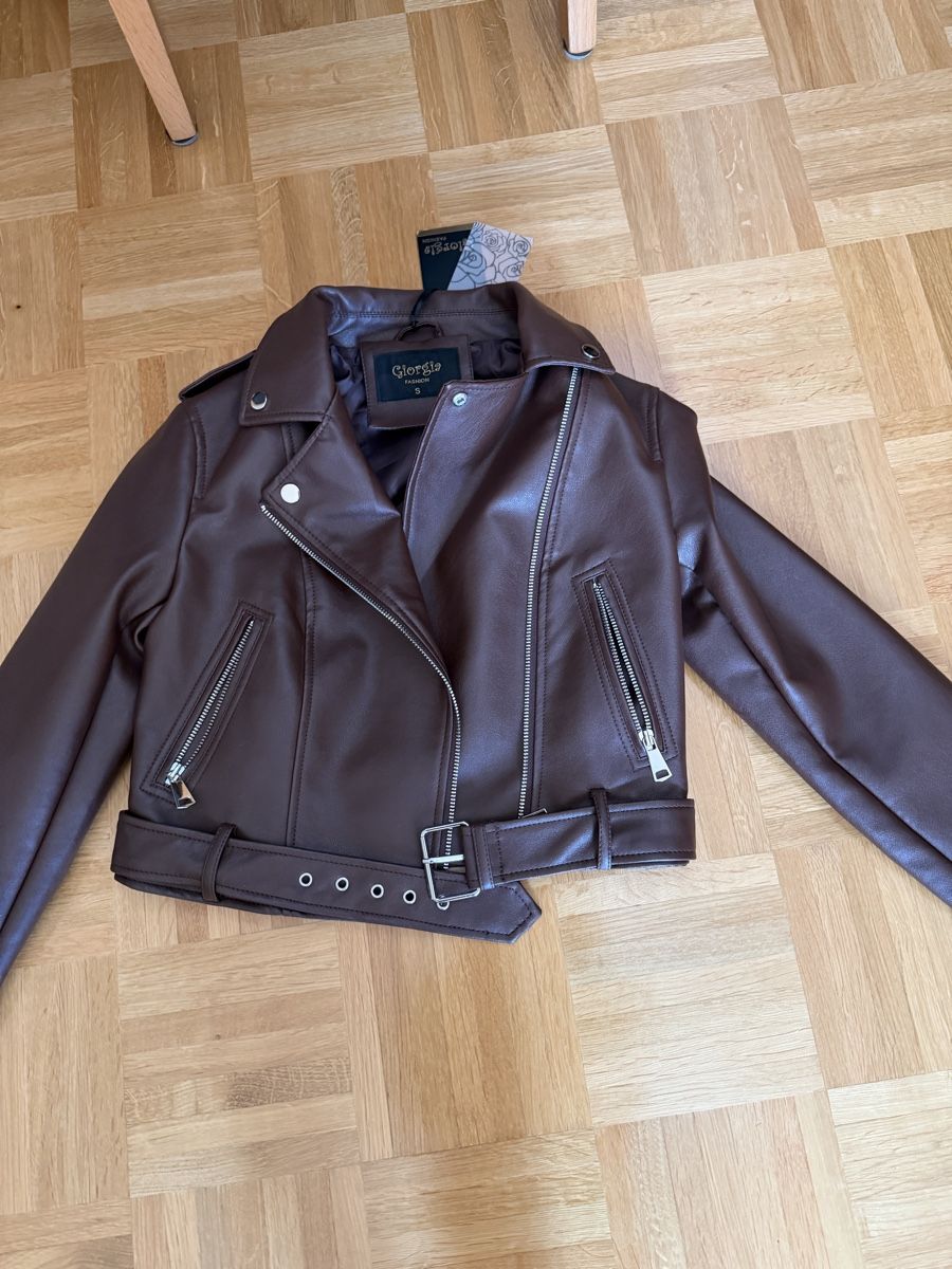 Giacche: Kunstlederjacke braun Grösse S neu  – Nuovo e nell'imballaggio originale da basel venduto da kevinbasel92 2