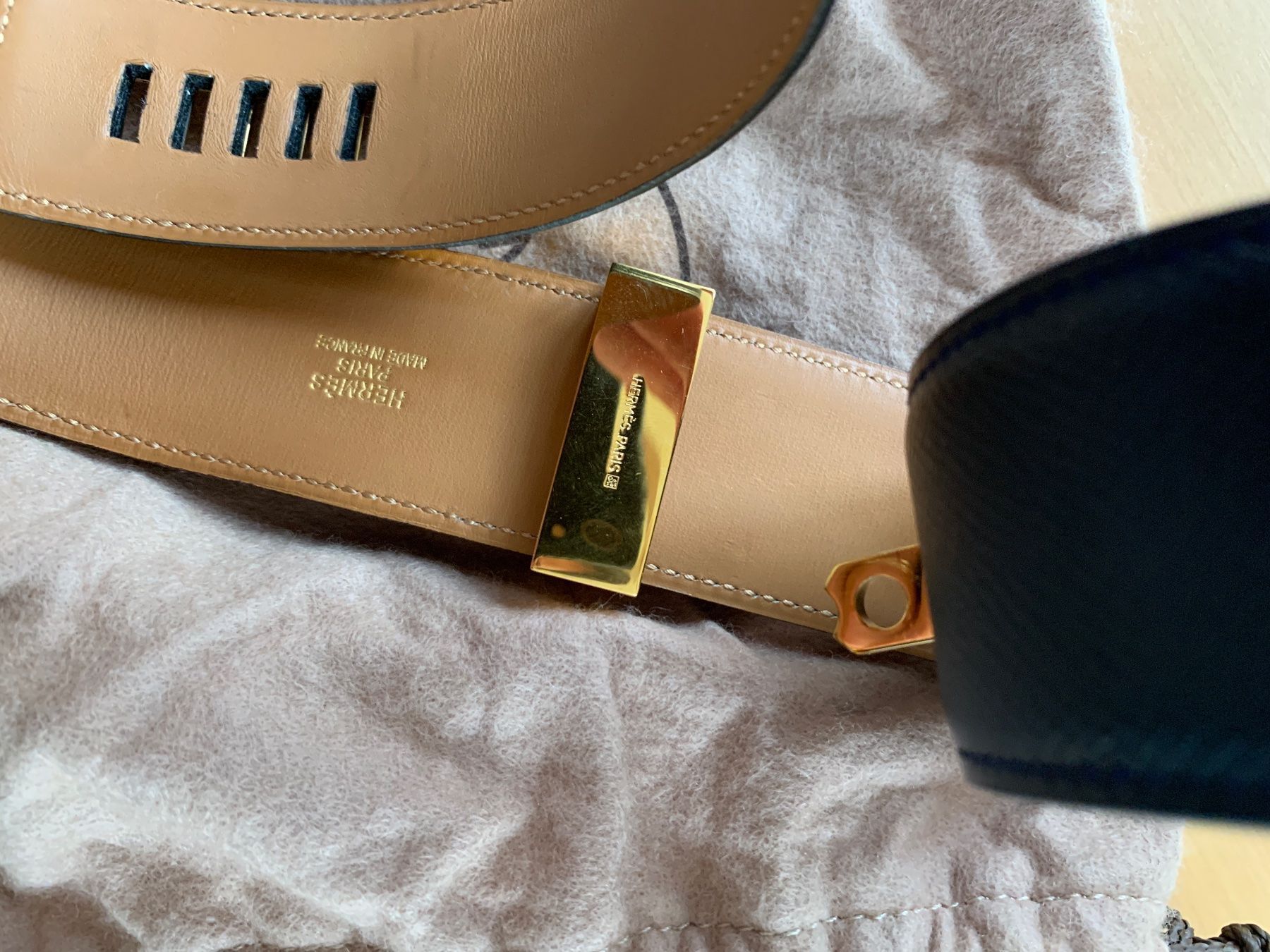 Hermès Cinture: HERMÈS Gürtel Collier de Chien 76cm VINTAGE – Usato da Bützberg venduto da Alexaborn 3