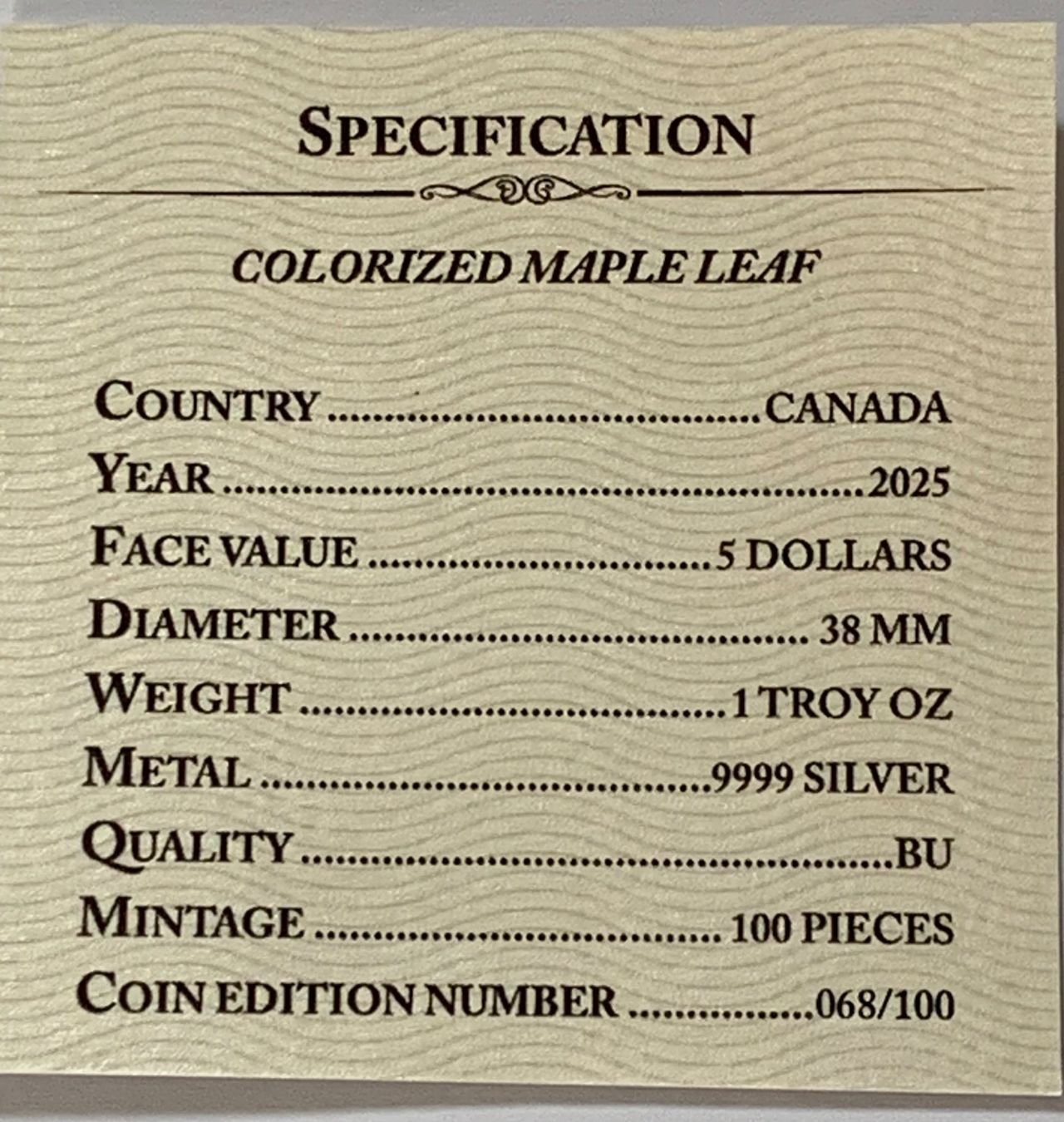 Tutti le monete: Maschine Beasts CAT Katze Maple Leaf 2025 /1 OZ SILBER-COLOR – Nuovo (secondo la descrizione) da Wetzikon ZH venduto da Nicki6 4