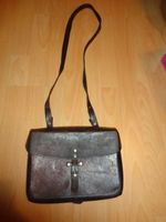 Alte Ledertasche Umhängetasche vom CH Militär Leder Tasche
