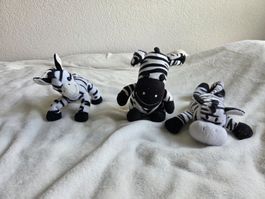 Lot 3 doudou zèbres