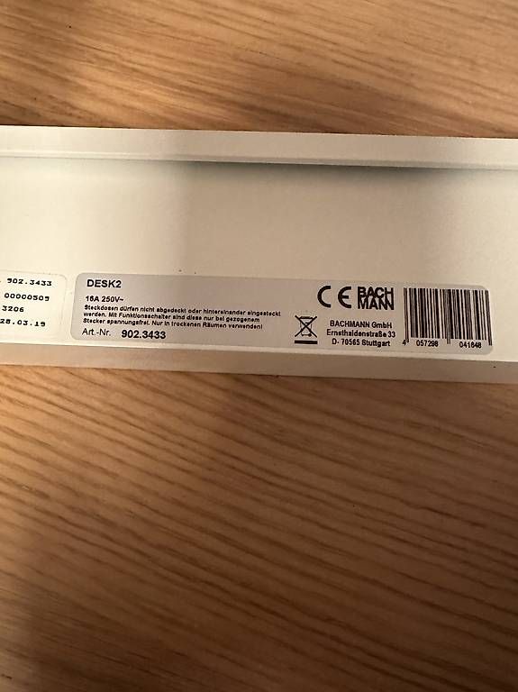 Stromzufuhr: Bachmann Table Socket Strip / Tischsteckdosenleiste Desk 2  – Neu und originalverpackt aus Zürich von vicks9822 1