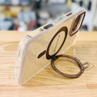 iPhone 16 Pro -Coque Magnétique support magsafe rotatif doré
