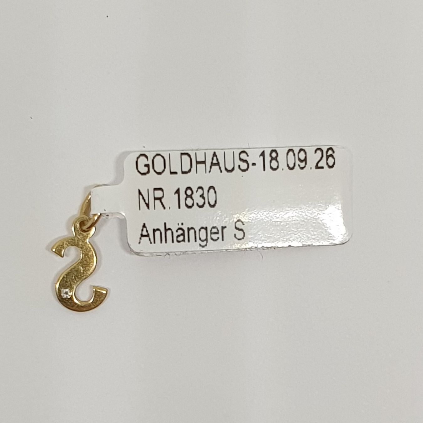 Ciondoli: Echt 18K Gold - Diamant Buchstabe S – Usato da Luzern venduto da luzerngoldhaus 3