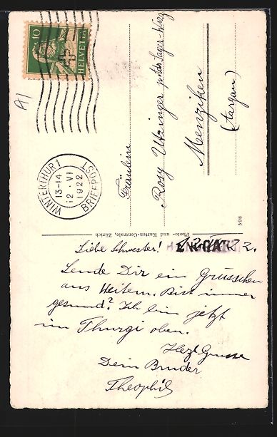 Cartes postales: AK Säntis, Blick auf den Lysengratweg – D'occasion à Berlin par bartko-reher 1