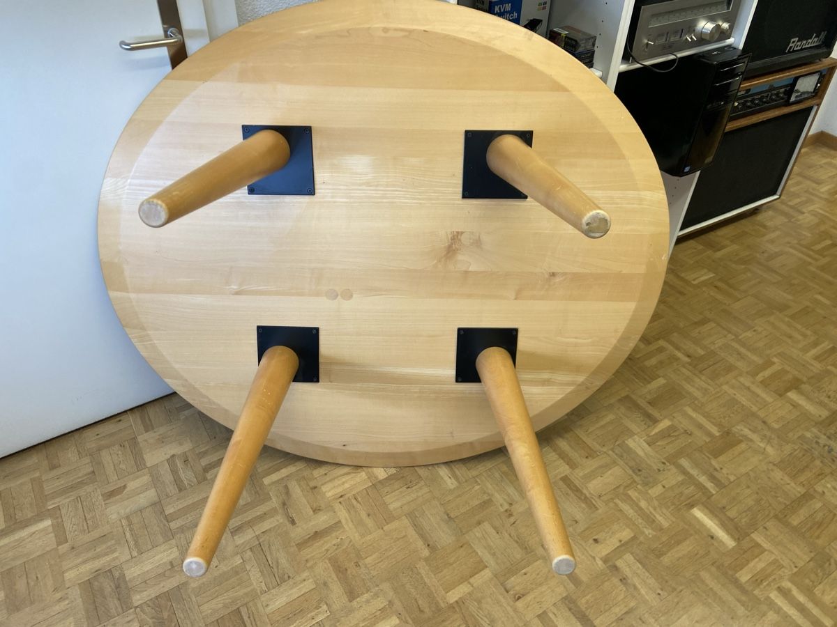 Tische: Ovaler Holztisch  – Gebraucht aus Niederhasli von Fundus64 2