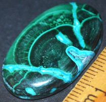 Cabochon L-1539 – Azurit Malachit – 30x18mm