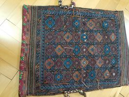 Antiker  Nomaden Taschen-Teppich