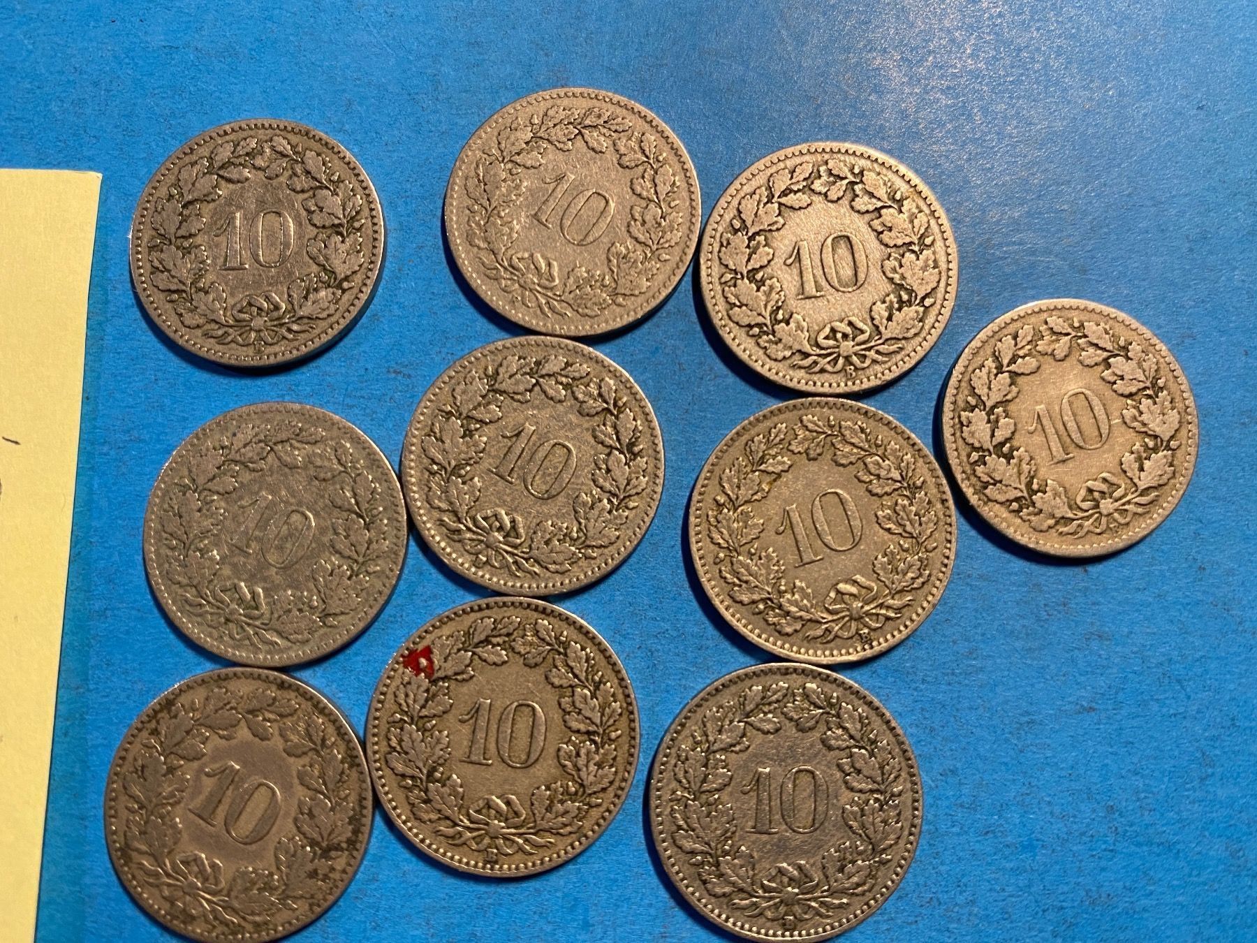 Tutti le monete: 10 X 10  CENTIMES 1885 à 1924 – Usato da genève venduto da GEnumist 3