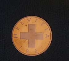 1981 - 1 RAPPEN POLIERTE PLATE/FLAN BRUNI