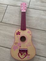 Kindergitarre Bontempi rosa Motiv gebrauchter Zustand
