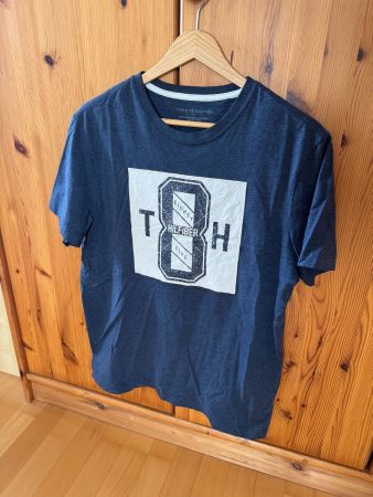 T-Shirt Tommy Hilfiger blau meliert Grösse M, gebraucht