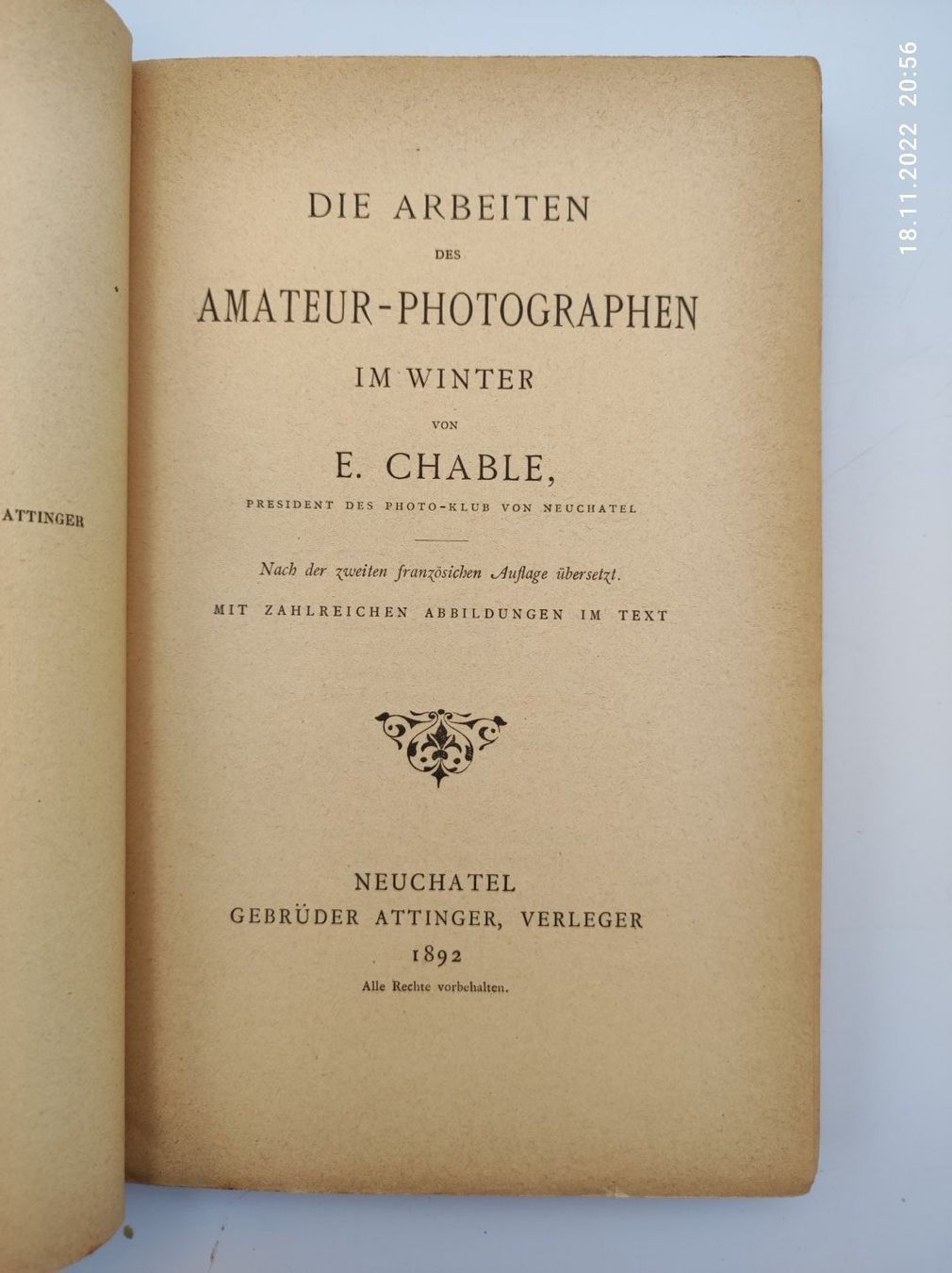 Livres: PHOTOGRAPHIE - EDOUARD CHABLE – D'occasion à Goldach par Gaip 1