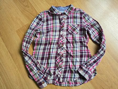 Langarmhemd / Bluse kariert Grösse 134