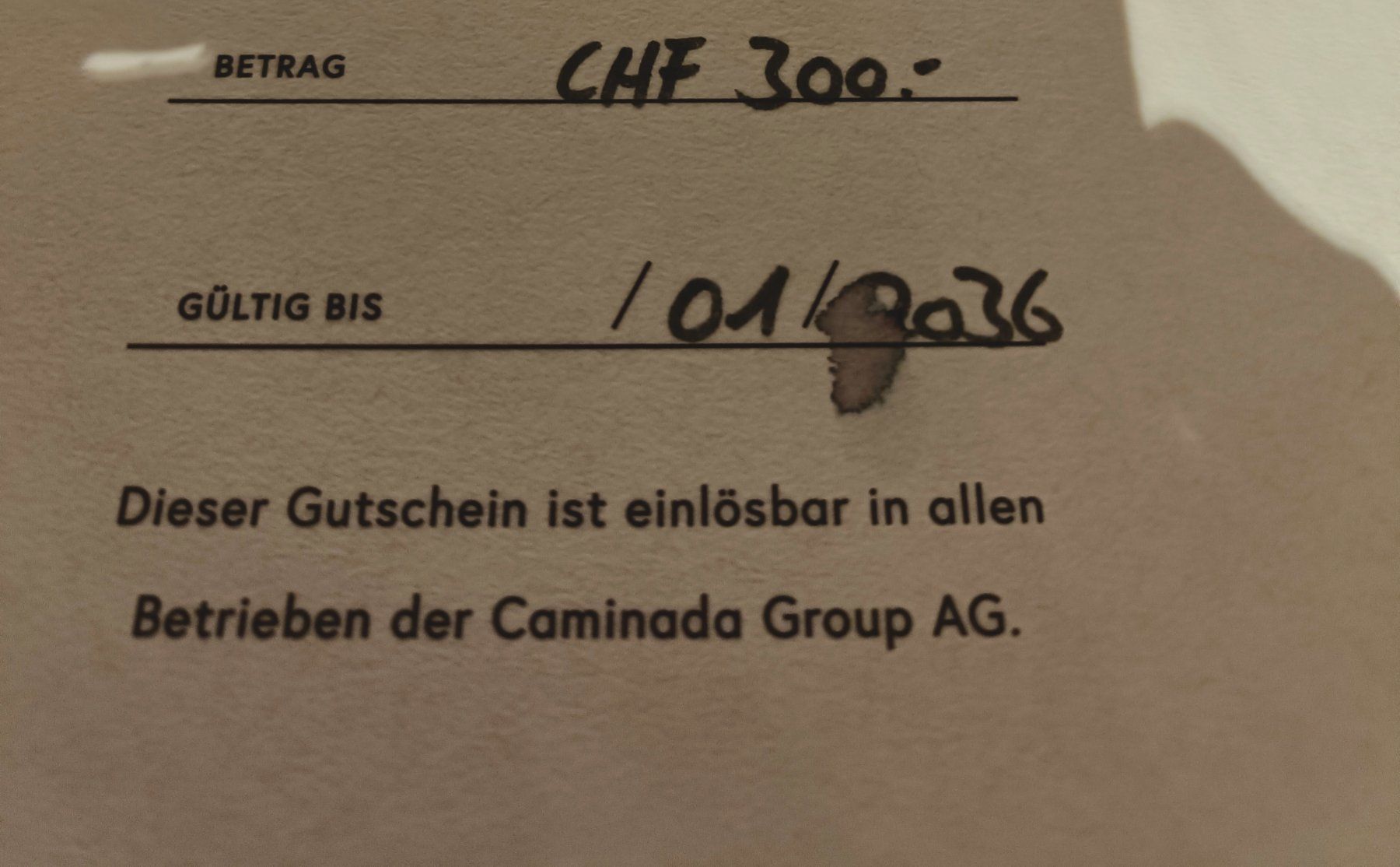 Buoni: Gutschein Caminada – Nuovo e nell'imballaggio originale da Degersheim venduto da Arwen666 3